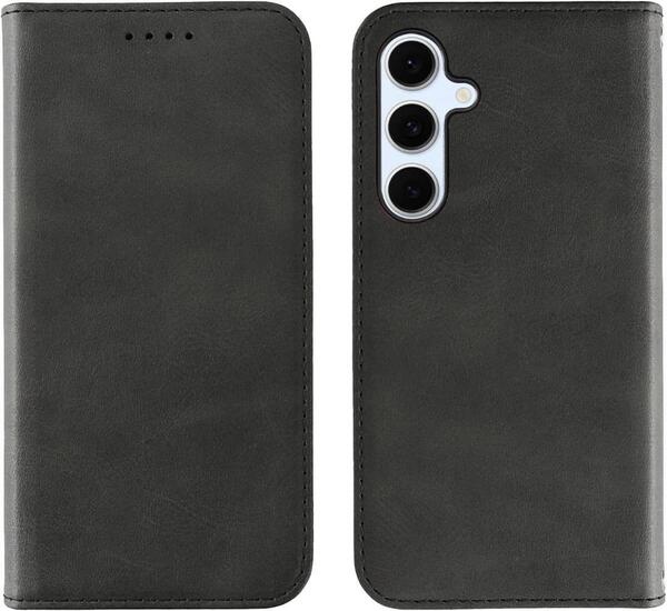 Galaxy S24 FE ブラック 手帳型 スマホケース PUレザー ギャラ