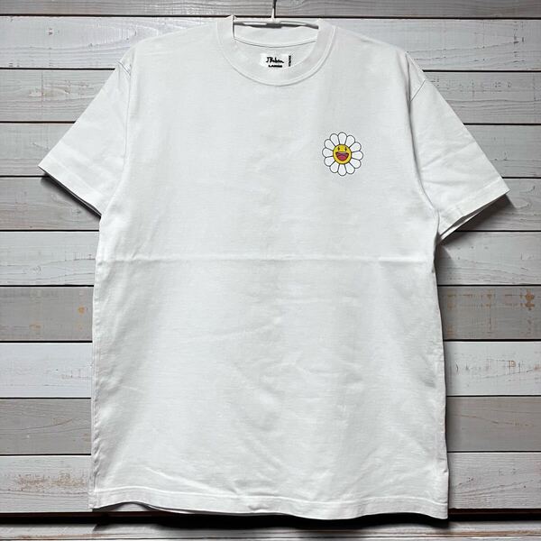 SIZE L J BALVIN KAIKAIKIKI TAKASHI MURAKAMI WHITE TEE SHIRT FLOWER ジェイバルヴィン カイカイキキ 村上隆 フラワー ホワイト Tシャツ