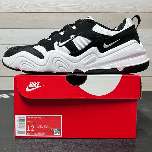 メンズ 28.5cm W NIKE TECH HERA WHITE BLACK DR9761-101 ナイキ テック ヘラ ホワイト ブラック