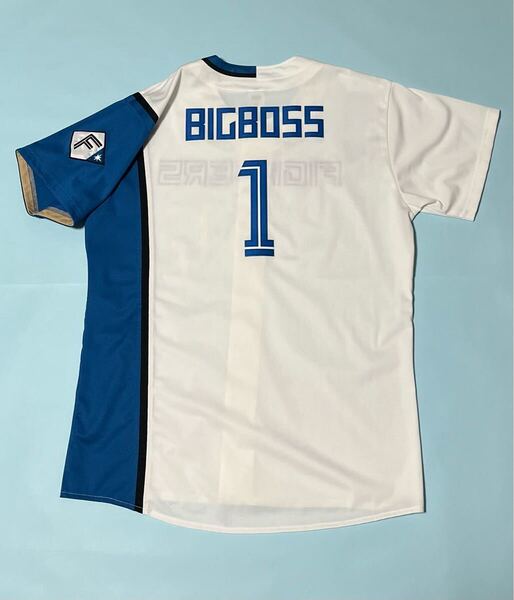 送料無料 即決 北海道日本ハムファイターズ 新庄剛志監督ユニフォーム BIGBOSSモデル Lサイズ