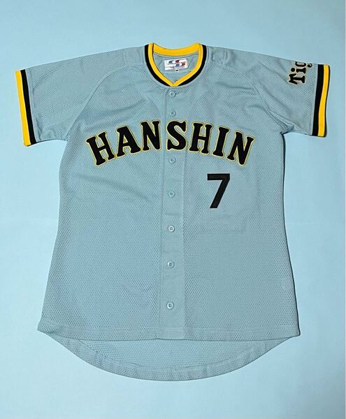 送料無料 即決 阪神タイガース 真弓明信選手ユニフォーム 1979-1983ビジター復刻モデル