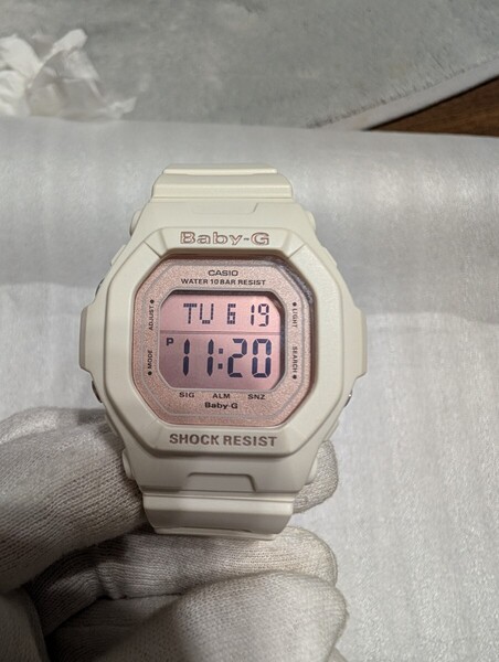 Baby-Gベビージー、デジタル腕時計、白色、 BG-5606、カシオCASIO