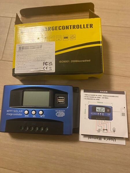 ソーラー チャージ コントローラー MPPT 100A , LCD表示 12V 24V 自動焦点追従型ソーラーパネル充電器