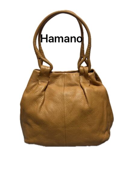 美品 Hamano 濱野 ベージュ レザー アンサンブル トートバッグ