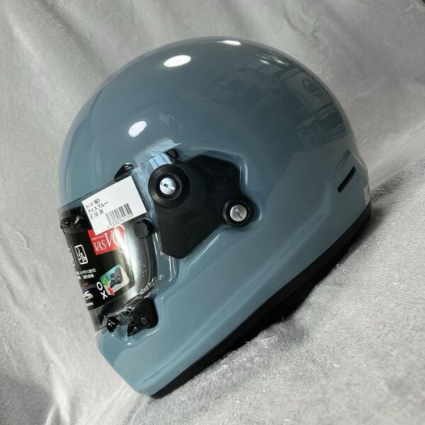 ★24年製 未使用 Arai RAPIDE-NEO 57-58cm Mサイズ アライ ラパイドネオ フルフェイス ヘルメット アイスブルー 付属あり A61111-1