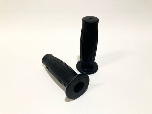 送料無料 バレルグリップ ブラック 25.4mm 1インチ 樽型 非貫通 ハンドル 汎用 旧車 ハーレー トライアンフ チョッパー sr