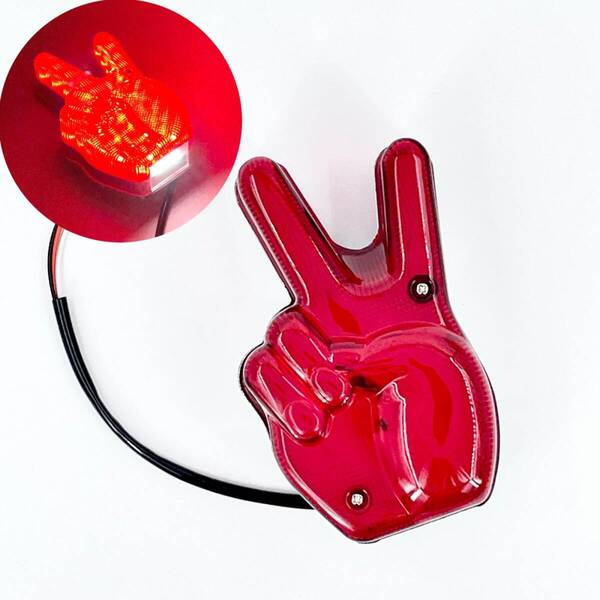 バイク ピース LED テールランプ 12V 面白い 旧車 モンキー ダックス シャリー ykshopb