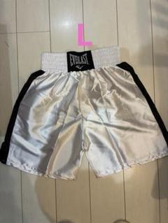 EVERLAST ボクシング トランクス Lサイズ 白 エバーラスト