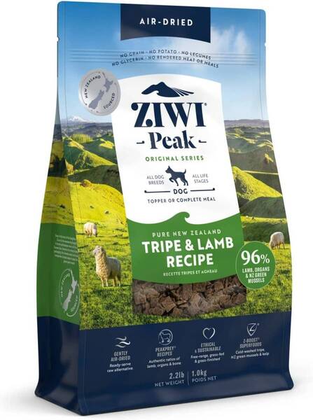 Ziwi Peak (ジウィピーク) ドッグフード トライプ&ラム 1kg 犬