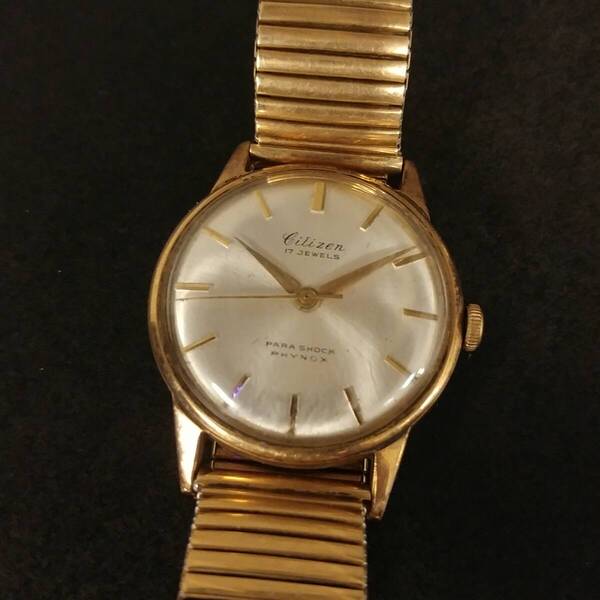 Citizen parashock phynox 17jewels シチズン K18刻印 750 ゴールド 金 現状渡し 手巻き 稼働品 総重量51.1g