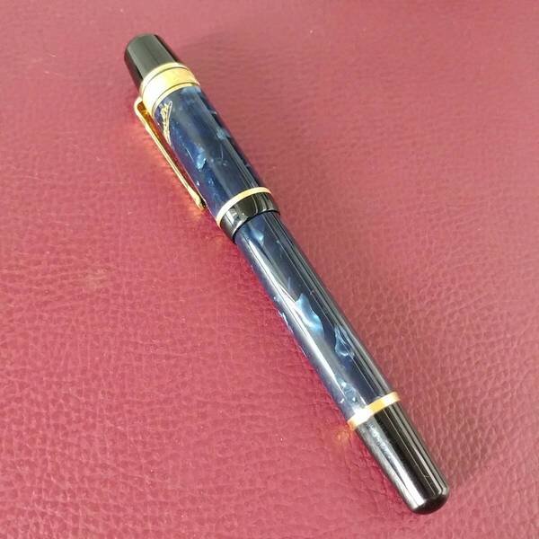 MONTBRANC モンブラン 万年筆 18K 750 ネイビー 作家シリーズ 1998 17000本限定 エドガー・アラン・ポー 現状渡し 希少