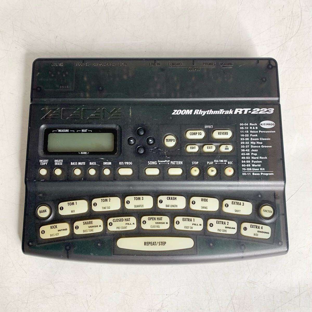 ZOOM RT-223 本体、ACアダプター（他社製改造品）、取説（WEB印刷）