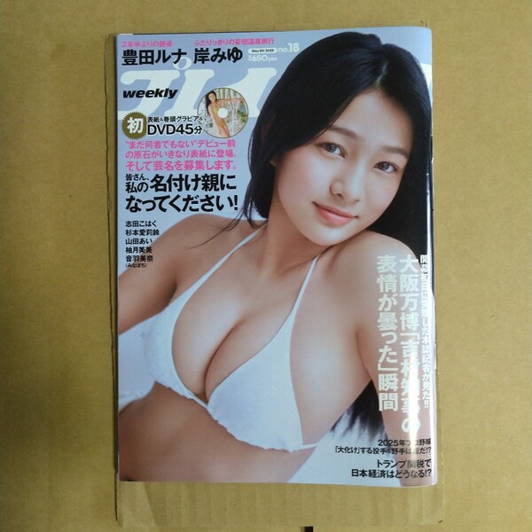 週刊プレイボーイ 2025年5.5号 DVDなし 豊田ルナ 岸みゆ 志田こはく