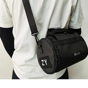 【ミニドラムバック】★新品★メンズ★ショルダーバッグ《黒》★使い勝手抜群!