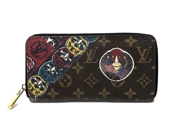 LOUIS VUITTON ルイ・ヴィトン モノグラム 山本寛斎 コラボ 長財布 M67249 レアモデル ジッピーウォレット 歌舞伎 ダルマモチーフ