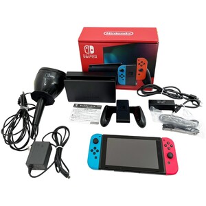 ◆◆ Nintendo ニンテンドウ 新パッケージ版 Nintendo Switch スイッチ 2023年7月購入 マイク付 HAD-S-KABAH やや傷や汚れあり