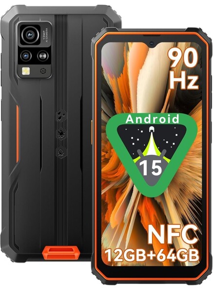 Blackview BV4800SE タフネススマホ Android15 SIMフリー 12GB RAM 64GB ROM 2TB拡張可能 5100mAh バッテリー 6.56インチHD+ 16MP+8MP