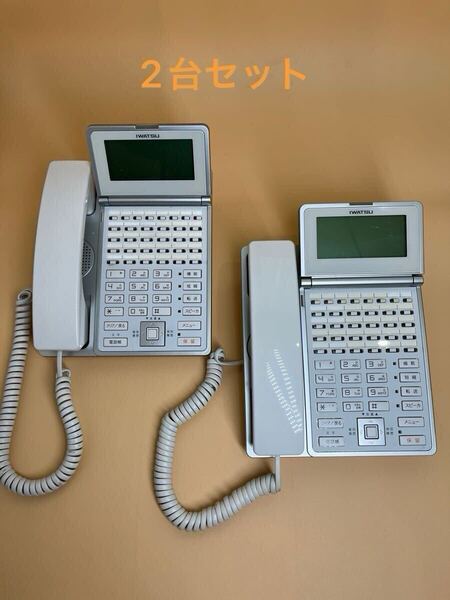 ビジネスフォン 白 IWATSU 多機能電話機 24KT 岩崎通信機 岩通 レバンシオ LEVANCIO 送料無料 2台セット在庫処分 きひもおまけ付