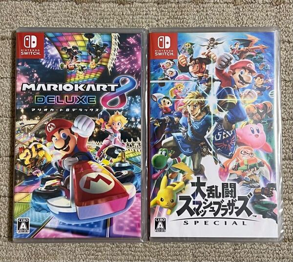 Nintendo Switch ソフト 大乱闘スマッシュブラザーズ SPECIAL マリオカート8 2本セット