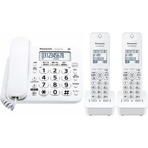 ★新品送料込み★ パナソニック 電話機 VE-GD27 子機2台付き ホワイト VE-GD27DW-W 同等品