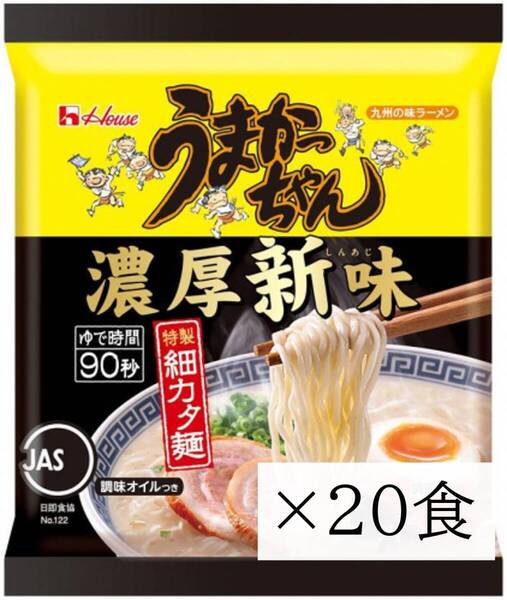 うまかっちゃん 濃厚新味 細カタ麺 ラーメン 九州言うたらうまかっちゃん とんこつ 20食 即席麺 インスタント