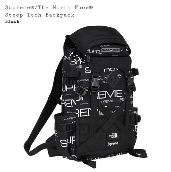 国内正規品 新品未使用 Supreme north face Steep tech backpack black シュプリーム バックパック ノースフェイス