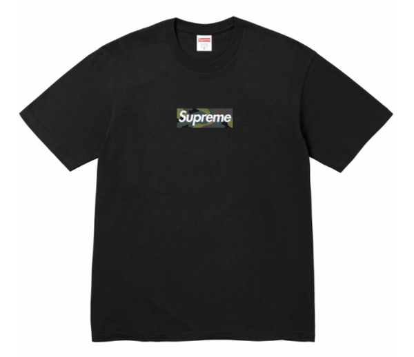 国内正規品 新品未使用 Supreme box logo Tee black XL カモ シュプリーム 半袖