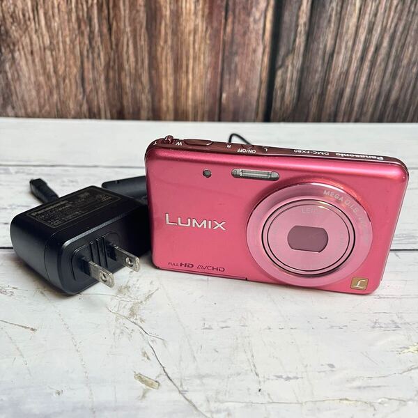 Panasonic LUMIX DMC-FX80 デジカメ ピンク 現状品 コンパクトデジタルカメラ コンデジ パナソニック ルミックス 充電器付き