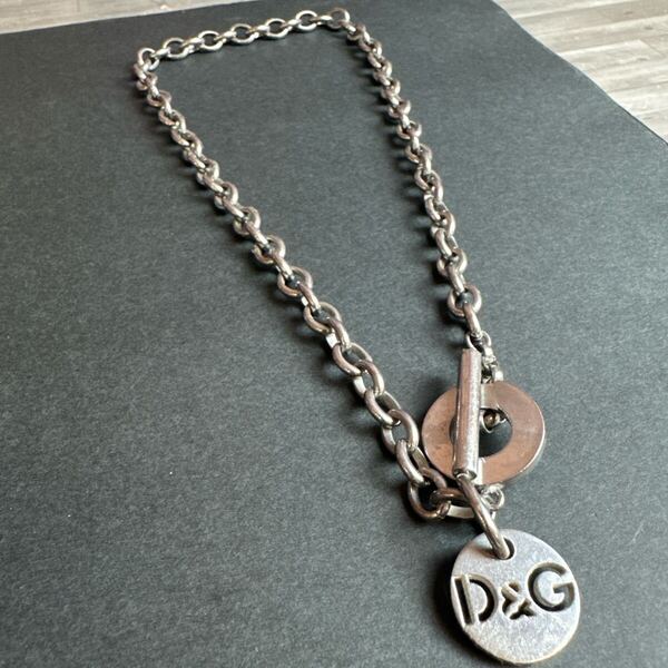 Dolce&Gabbana ネックレス シルバーアクセサリー ロゴ ペンダント チョーカー