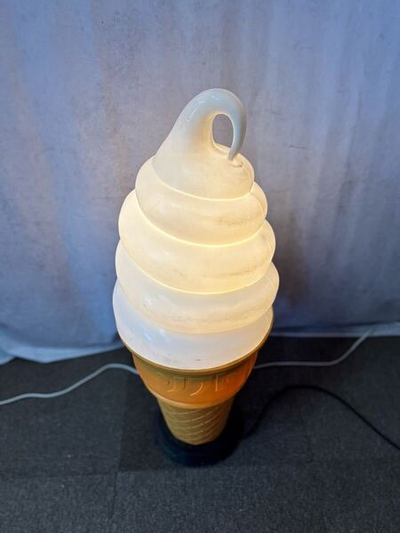ソフトクリームランプ 看板 ソフトクリームスタンド 電飾 ライト 業務用 店舗用 スタンド照明 ディスプレイ