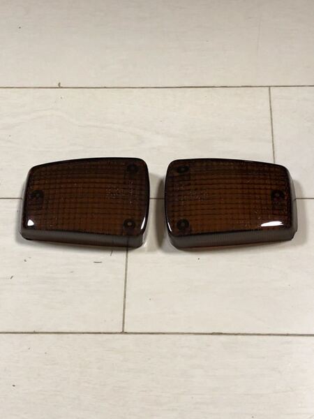 CBX400F CBX550F オレンジ スモーク ウインカーレンズ 純正タイプ スモークテール CBX仕様 クリアウィンカー ブラックテール 当時物