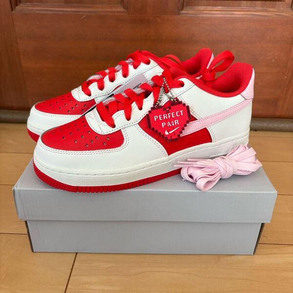 新品未使用 23.5㎝ スニーカー ナイキ NIKE エアフォースワン AIR FORCE 1 BG レッド 赤 バレンタイン