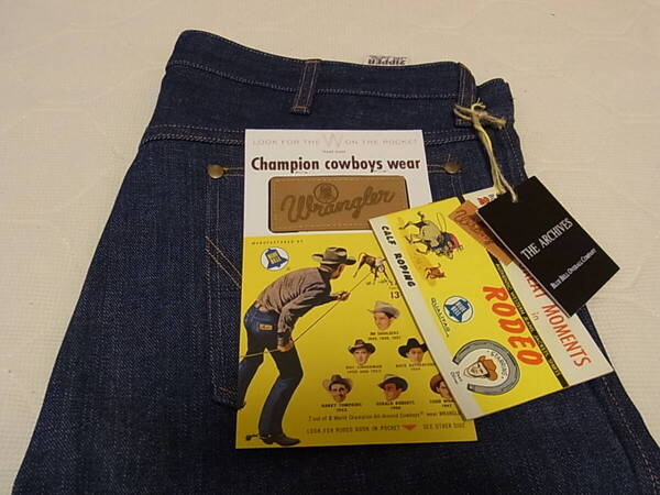 未使用 復刻 W36 L33 WRANGLER ラングラー WM1111 11MWZ 1958 MODEL ARCHIVES アーカイブ RIGID リジット JEANS ジーンズ