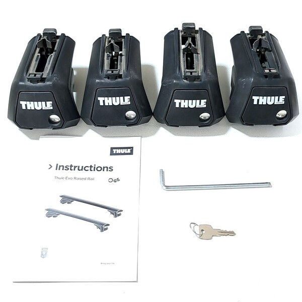 THULE/スーリー Evo Raised Rail 7104/TH7104 フット/ベース/キャリア/ルーフレール