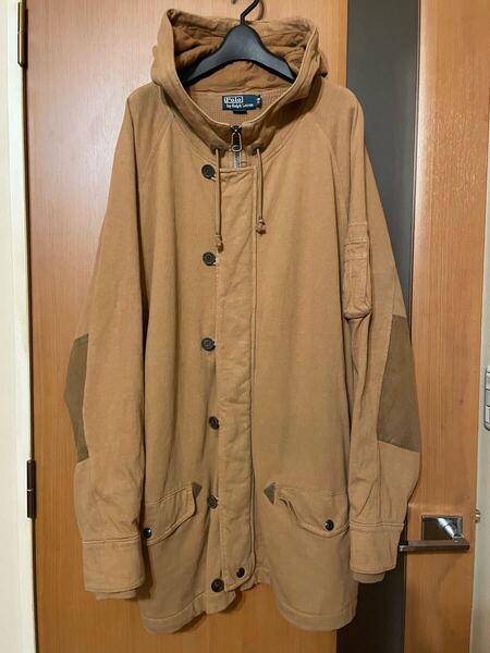 希少 90s『POLO Ralph Lauren』スウェットN3-B型フライトジャケット ポロラルフローレン アメリカ軍 VINTAGE ヴィンテージ ミリタリー