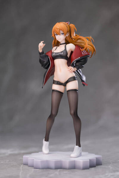 ガレージキット完成品 惣流・アスカ・ラングレー クール・セクシーファッション 高さ22cm 1/6スケール フィギュアスタチュー 即決 送料無料