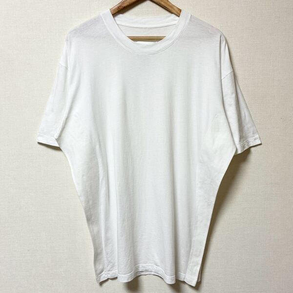 希少 美品 Maison Martin Margiela メゾンマルタンマルジェラ 白Tシャツ ホワイト ここのえ期 両脇縫製デザイン イタリア製