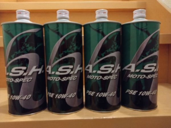 A・S・H アッシュ PSE モトスペック MOTO-SPEC 10W-40 1L 4缶セット 4本セット 新品