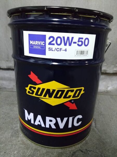 送料無料!SUNOCO MARVIC スノコ マーヴィック SL CF 20W-50 鉱物油 20L缶 正規品