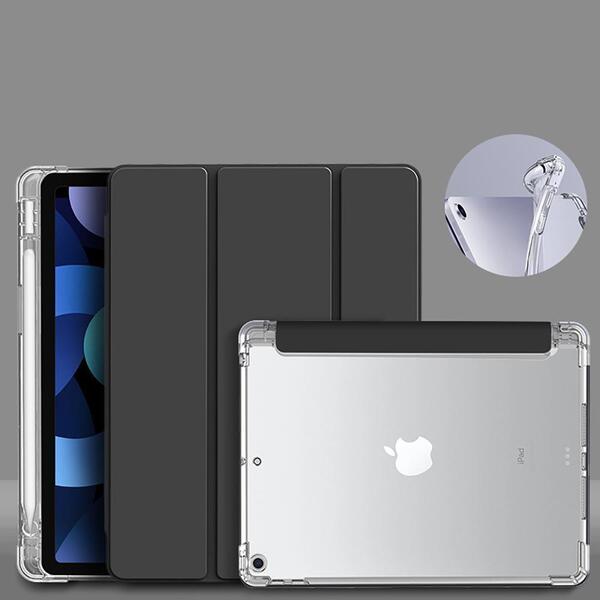 ハーフクリア iPad ケース ブラック 2025年 最新モデル 11インチ iPad A16 第11世代 iPad Air M3 アイパッド カバー