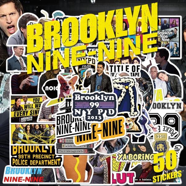 ブルックリン・ナインナイン ステッカー 50枚セット PVC 防水 シール Brooklyn Nine-Nine ブルックリン99 海外ドラマ コメディ アメリカ