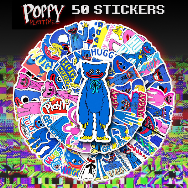 ポピープレイタイム ステッカー 50枚セット PVC 防水 シール 大量 ハギーワギー ホラー ゲーム Poppy Playtime