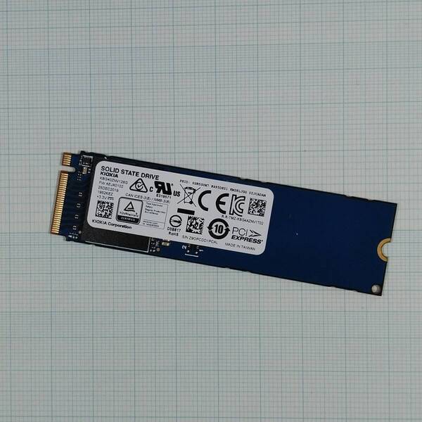 【送料無料 使用時間少な目】KIOXIA SSD M.2 2280 KBG40ZNV128G 128GB