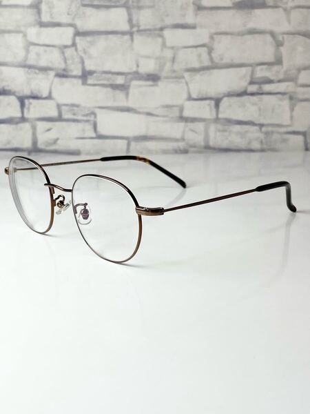 Zoff CLASSIC ZF202005-43E1 ゾフ ウェリントン型 ブラウン 眼鏡 良品