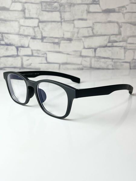 JINS Quick Fit bold MGF-23A-027 ジンズ ウェリントン型 マットブラック 眼鏡 良品