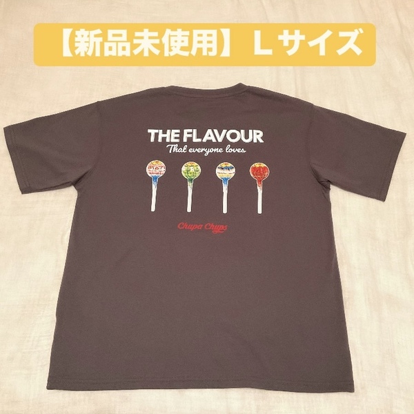 タグ付き 企業コラボ チュッパチャプス Tシャツ カットソー スミクロ グレー L クルーネック 半袖シャツ メンズ レディース ユニセックス