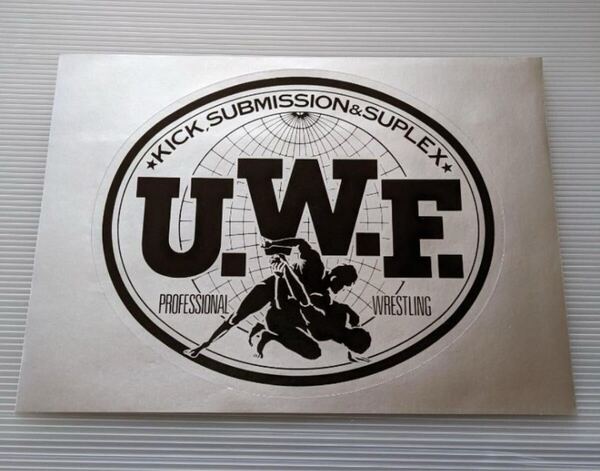 即決★送料無料 レア★ U.W.F. ステッカー 前田日明 船木優治 タイガーマスク UWF
