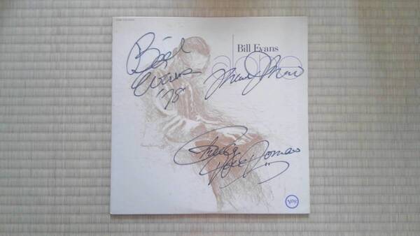 ■ビル・エヴァンス Bill Evans Marc Johnson Philly Joe Jones 直筆サイン入りレコード Alone 解説 Signed Vinyl Record■