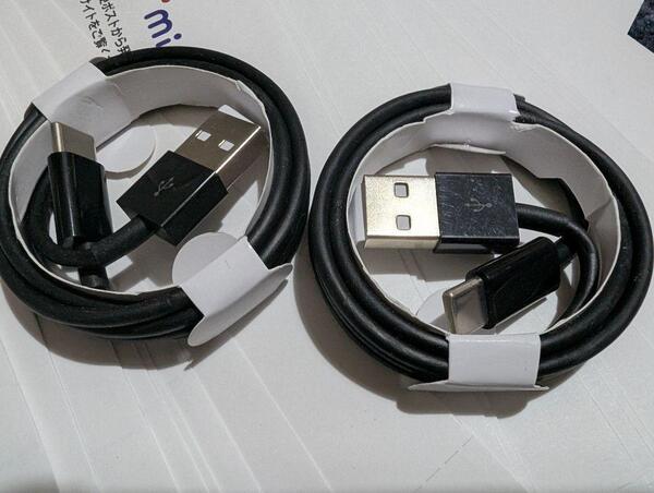 2本 USB-C to Type-A ケーブル 1m 60W 急速充電