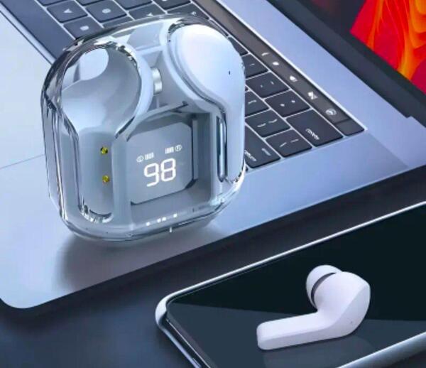 新品 青 ワイヤレスイヤホン Bluetooth 5.3 残量表示 ブルー